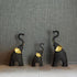 Triple Elephant Charm Statues in Varying Sizes - The Earth Store - home decor